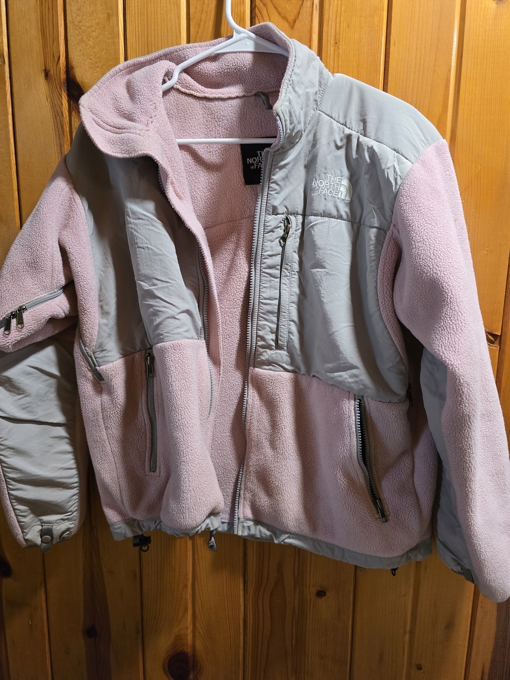 The North Face PinkGray Fleece Denali Jacket Y2K A194